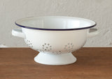 Falcon Enamel Colander - White