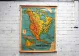 Vintage School Map - North America