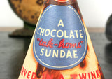 Vintage Chocolate Sundae Cone