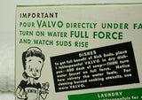 Vintage Valvo Washing Powder Box
