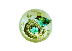 Bird Glass Paperweight - Small