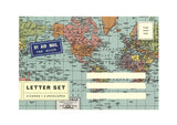 Cavallini and Co Letter Set - World Map