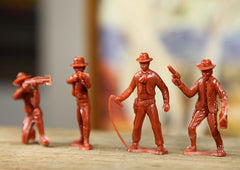 Vintage Plastic Cowboys Set