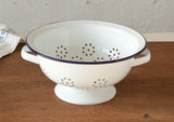 Falcon Enamel Colander - White