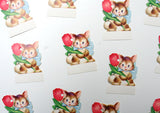 Vintage Easter Bunny Card Gift Tag