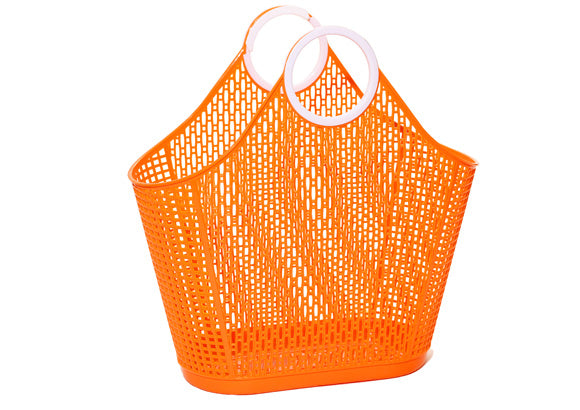 Sun Jellies Fiesta Shopper Basket - Large Orange