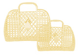 Sun Jellies Retro Basket Bag - Small Yellow