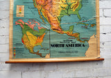 Vintage School Map - North America