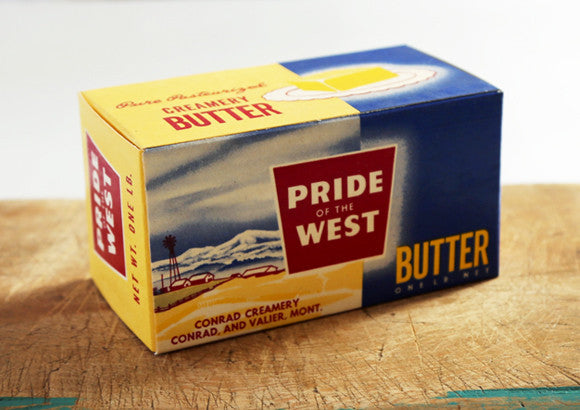 Vintage Pride of the West Butter Box